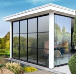 Afbeelding bij optie Industriële glaspui voor uw Hillhout Douglas Plat dak Premium 1050x400