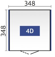 Afbeelding bij Biohort Neo 4D Donkergrijs metallic Enkele deur (86034)