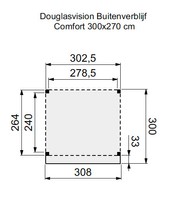 Douglasvision Buitenverblijf Comfort 300x270/300 LV thumbnail