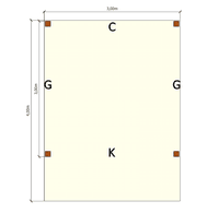 Afbeelding bij iGarden Kapschuur 300x300/400