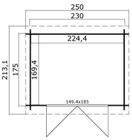 Outdoor Life Products Indi 175 Platinum Grey-Wit thumbnail