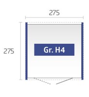 Afbeelding bij Biohort HighLine H4 Zilver metallic dubbele deur (83059)