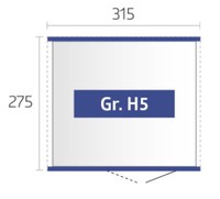 Afbeelding bij Biohort HighLine H5 Donkergrijs metallic enkele deur (84060)