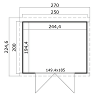 Outdoor Life Products Mila 250x200 Green Grey thumbnail