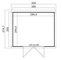 Outdoor Life Products Lotta 300x250 Platinum Grey thumbnail