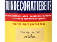 Afbeelding bij Hermadix Tuindecoratiebeits 718 Tender yellow dekkend