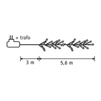 Luca Lighting Twinkling Cluster kerstboomverlichting 2000 LED Warm Wit thumbnail