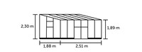 Halls Muurkas Qube LT 612 veiligheidsglas Zwart thumbnail