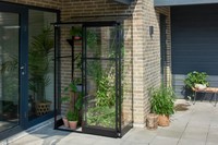 Halls Muurkas Qube LT 24 veiligheidsglas Zwart thumbnail