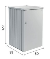 Afbeelding bij Biohort ContainerBox Alex Donkergrijs metallic enkel (54064)