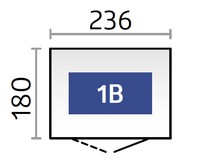 Afbeelding bij Biohort Neo 1B Donkergrijs metallic Dubbele deur (85060)