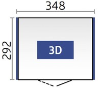 Afbeelding bij Biohort Neo 3D Kwartsgrijs metallic Enkele deur (89031)