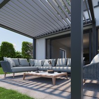 Biohort Pergola 3,5x3 Donkergrijs metallic (B440320) thumbnail