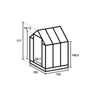 Royal Well Tuinkas Kate I wit 3 mm veiligheidsglas - Full Options thumbnail