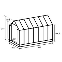 Royal Well Tuinkas Kate V groengrijs 3 mm veiligheidsglas - Full Options thumbnail