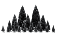 Lemax 21 PC Assorted Pine Trees Deluxe thumbnail