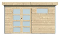 Woodlands tuinhuis Kasuko 385x295 met dakisolatie thumbnail