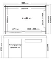 Woodlands tuinhuis Modern 415x385 thumbnail