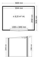 Woodlands tuinhuis Q Line 360x300 thumbnail