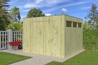 Woodlands tuinhuis Qube V1 298x298 geïmpregneerd thumbnail