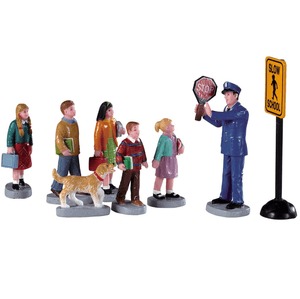 Lemax The Crossing Guard, Set of 8