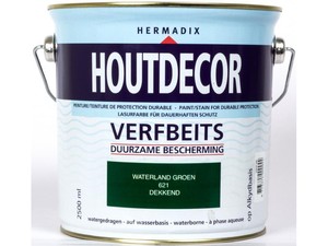 Hermadix Houtdecor verfbeits Waterland Groen dekkend