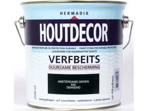 Hermadix Houtdecor verfbeits 632 Amsterdams Groen dekkend