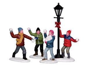 Lemax Snowball Fight, set of 4