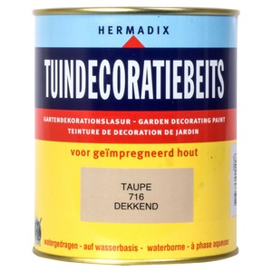 Hermadix Tuindecoratiebeits 716 Taupe dekkend 750 ml