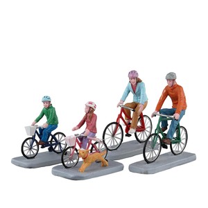 Lemax Family Bike Ride, Set of 4