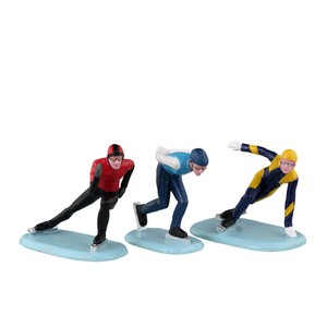 Lemax Speed Skaters, Set of 3