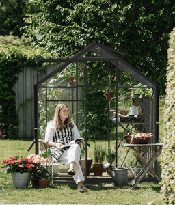 Royal Well Tuinkas Kate III zwart 3 mm veiligheidsglas