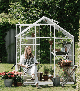Royal Well Tuinkas Kate III wit 3 mm veiligheidsglas