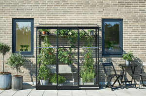 Halls Muurkas Qube LT 26 veiligheidsglas Zwart