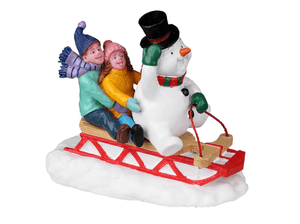Lemax Sledding With Frosty