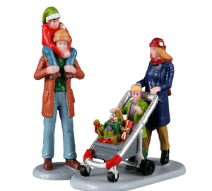 Lemax Family Holiday Shopping Spree, Set of 2
