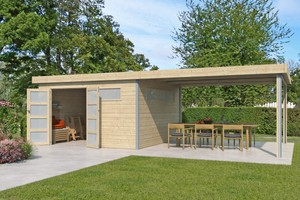 Woodlands tuinhuis Kasuko 785x385 met dakisolatie