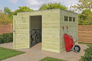 Woodlands tuinhuis Qube 300x300 geïmpregneerd