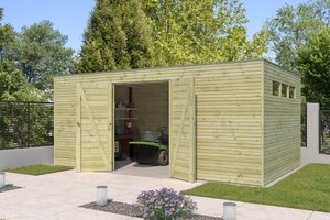 Woodlands tuinhuis Qube 510x300 geïmpregneerd