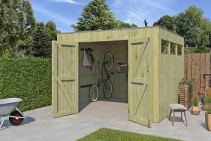 Woodlands tuinhuis Qube V3 298x298 geïmpregneerd