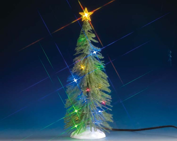 Afbeelding bij Lemax Chasing Multi Light Spruce Tree Large