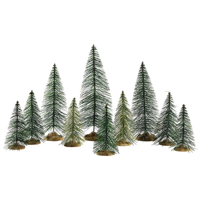 Lemax Needle Pine Trees set van 10