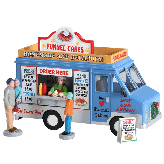 Lemax Funnel Cakes Food Truck, Set of 4