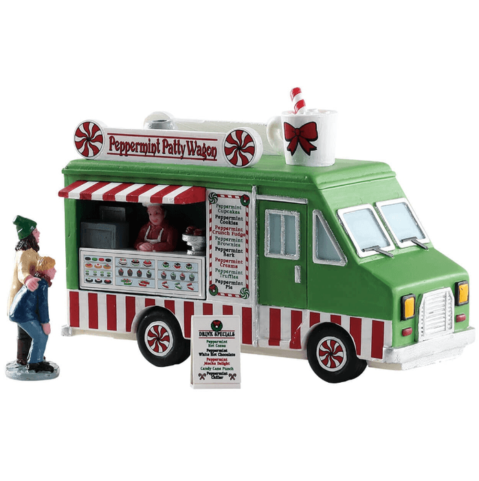 Lemax Peppermint Food Truck, Set of 3