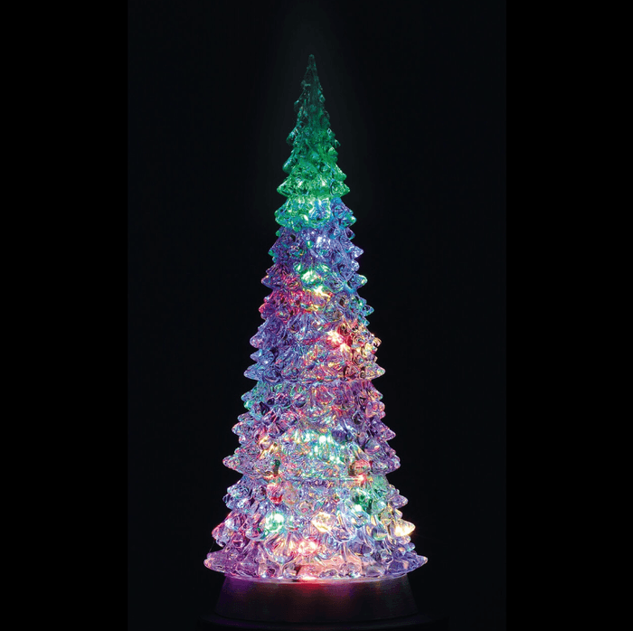Afbeelding bij Lemax Crystal Lighted Tree, 4 Color Changeable & Color Transformation