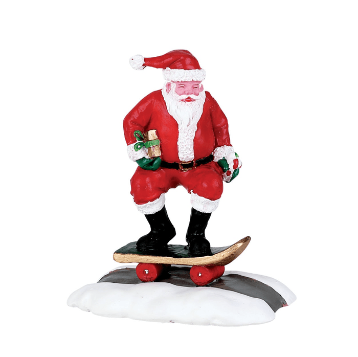 Afbeelding bij Lemax Skateboard Santa