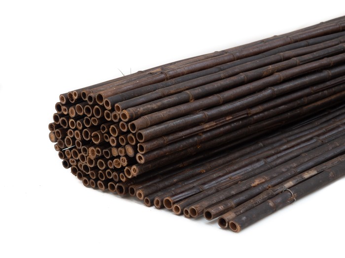 Bamboemat zwart/bruin op rol 180 x 150