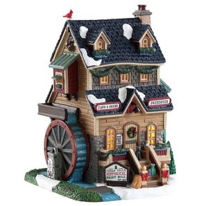 Bâtiment Animé Lemax 'The Rocky River Grist Mill' #45269 - Collection 2025 Harvest Crossing - Avec Sons
