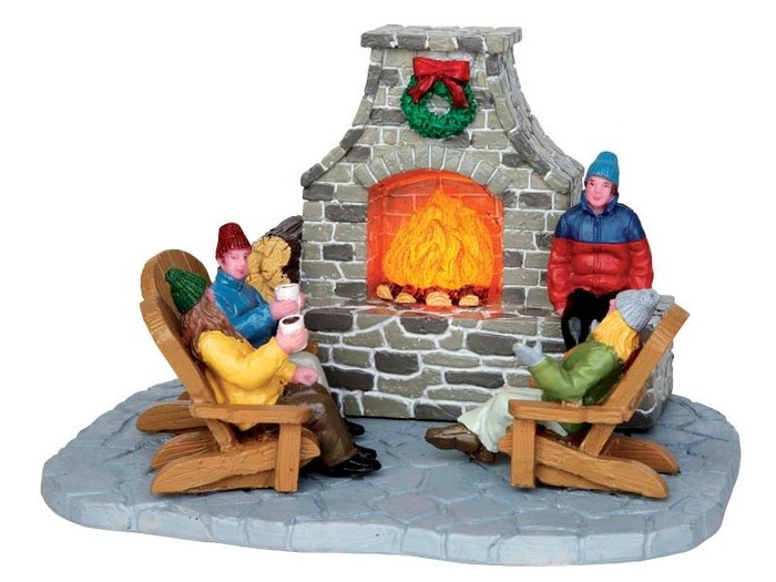 Lemax Outdoor Fireplace