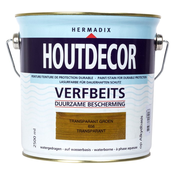 Hermadix Houtdecor verfbeits Groen transparant 2,5L